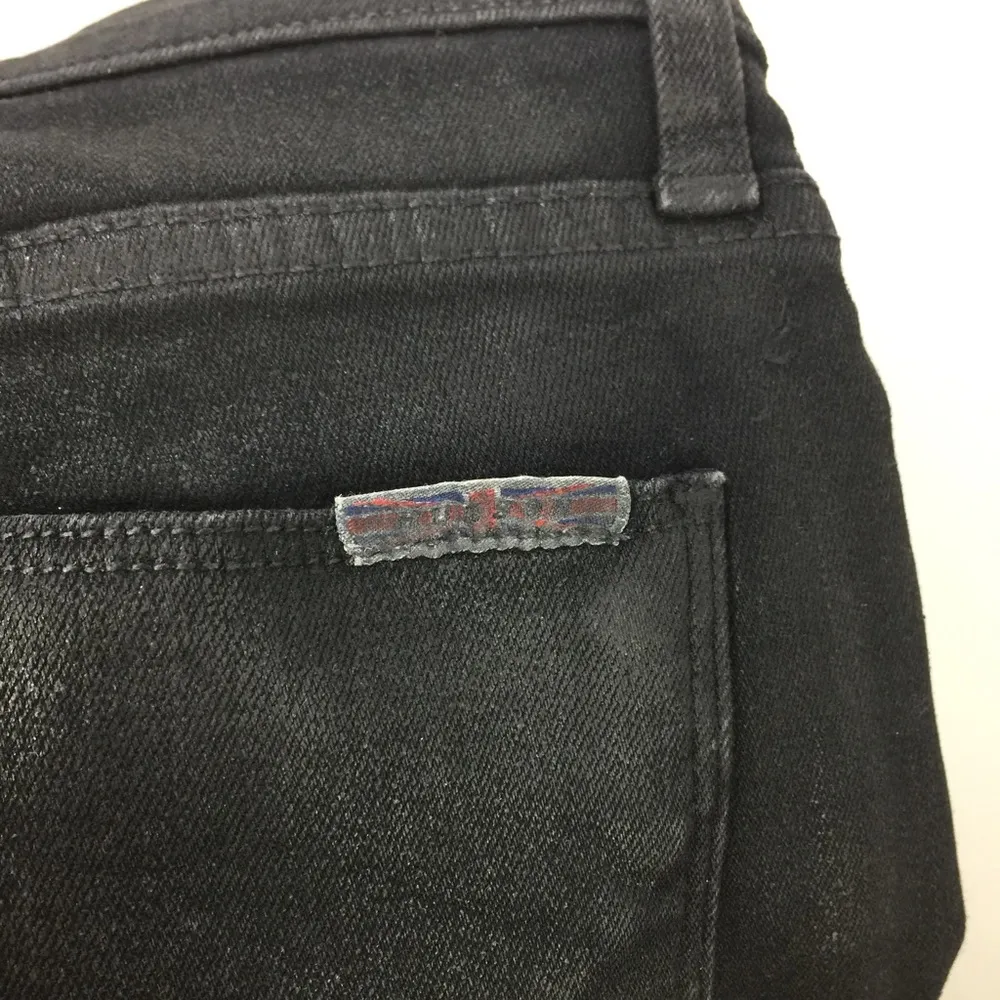 Hudson Nico Mid Rise Super Skinny Wax Coated Jeans 25 - Image 8