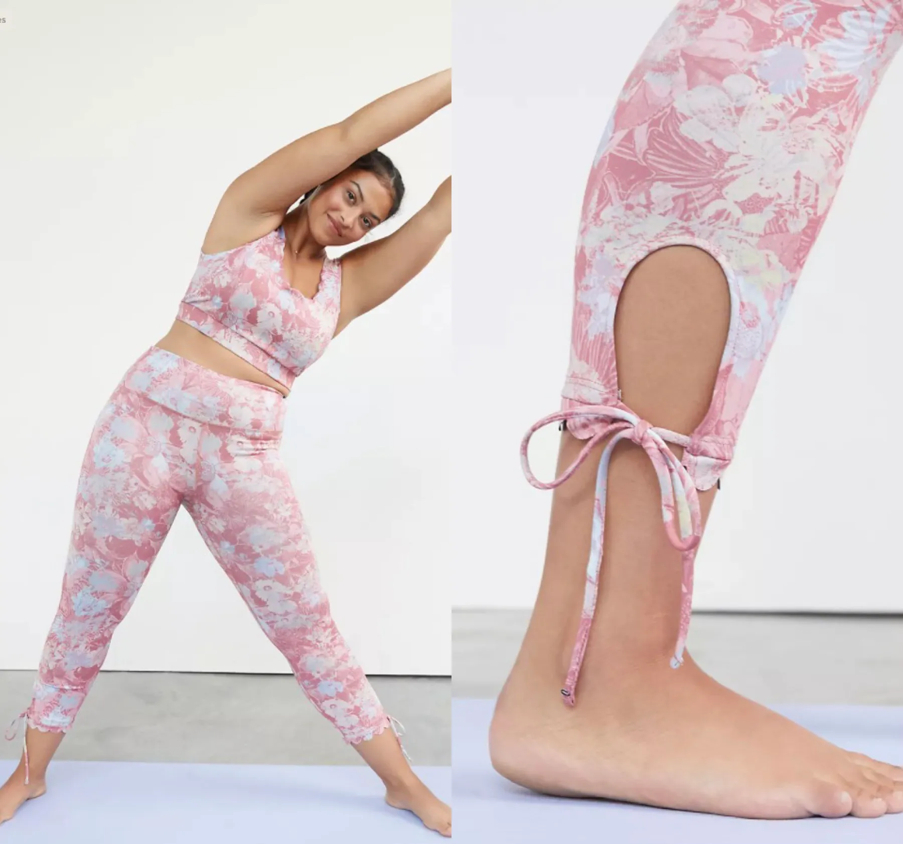 Anthropologie NWT $108 Daily Practice by  Pink Side Tie Allie Pull On Leggings S - Image 13