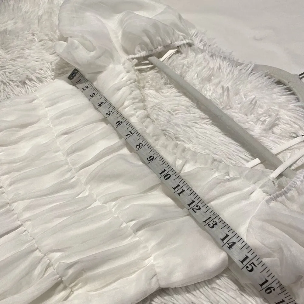 NEW Reformation Mayme Midi Dress in Ivory Size 4 - Image 4