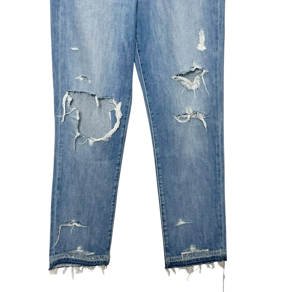 Veronica Beard Blake Jeans Women’s 27 High Rise Straight Leg Distressed Hem - Image 4