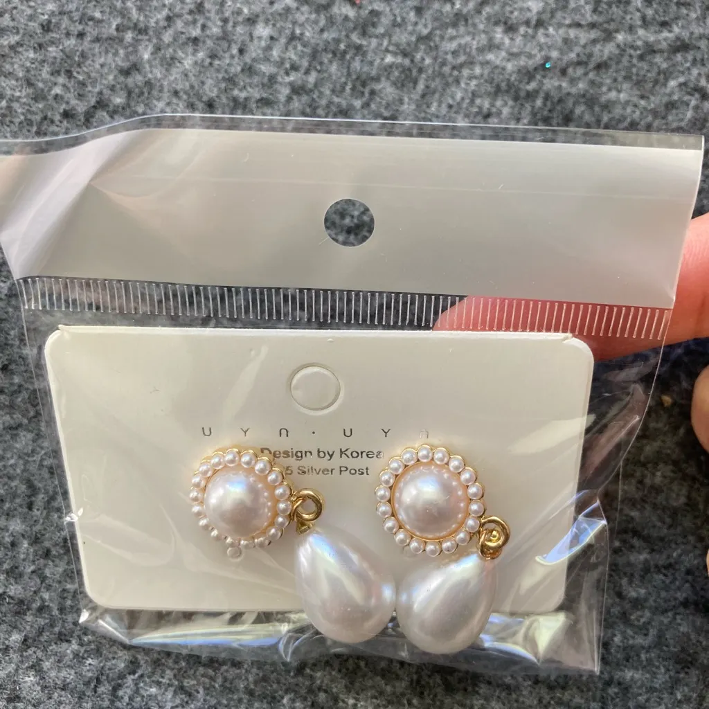 Vintage Style Baroque Pearl Drop Earrings S925‎ Post Elegant Dangle Jewelry new White - Image 10