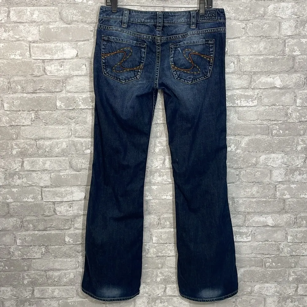 Silver Frances Distressed Bootcut Jeans - Image 4