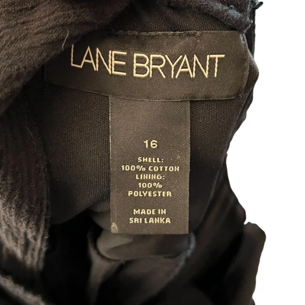 Lane Bryant Black Cotton‎ Dress - Image 8
