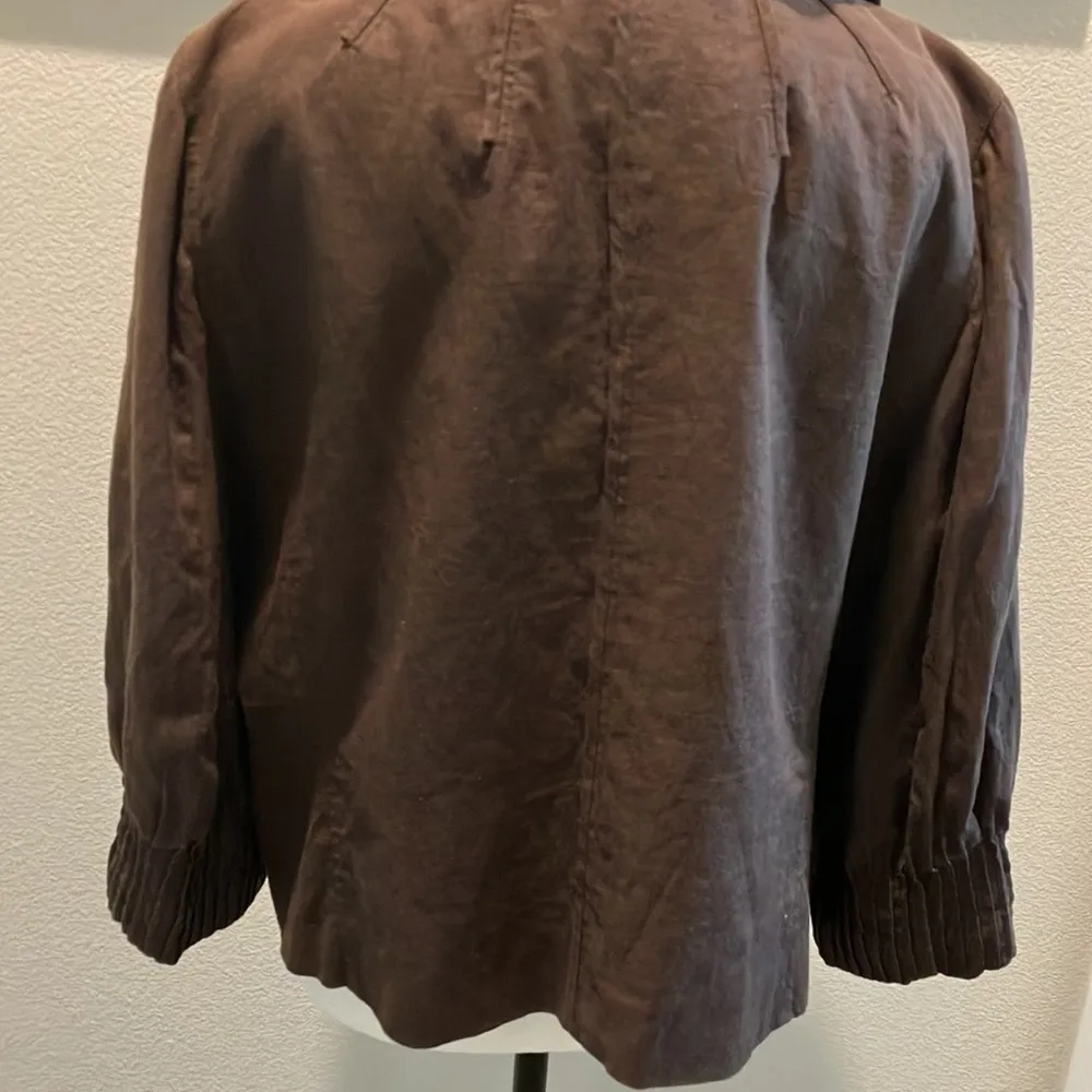 Sharagano 100% linen jacket 3!4 sleeves - Image 4