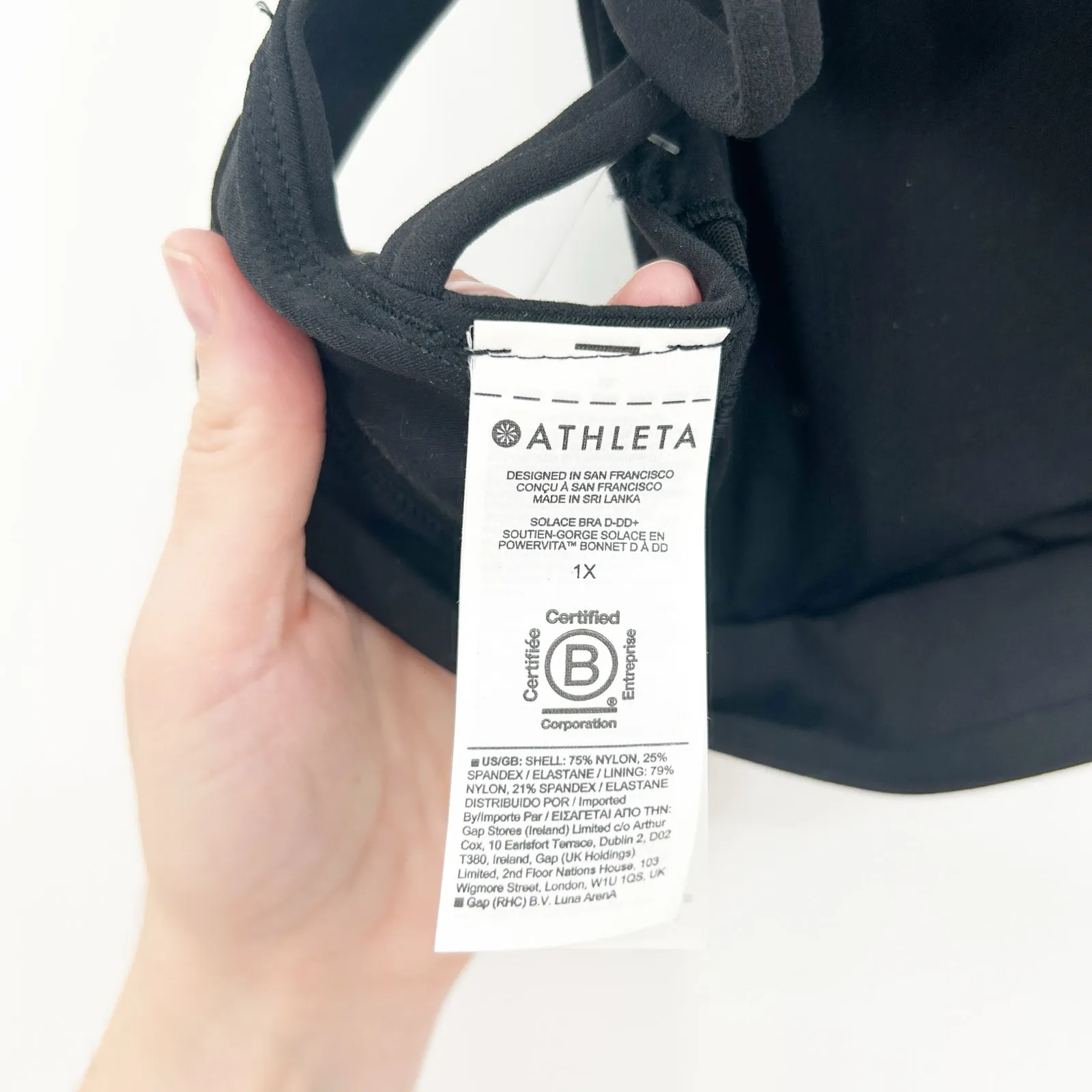 NWT Athleta‎ Womens Active Solace Strappy Crisscross Sports Bra D-DD+ Size 1X - Image 7