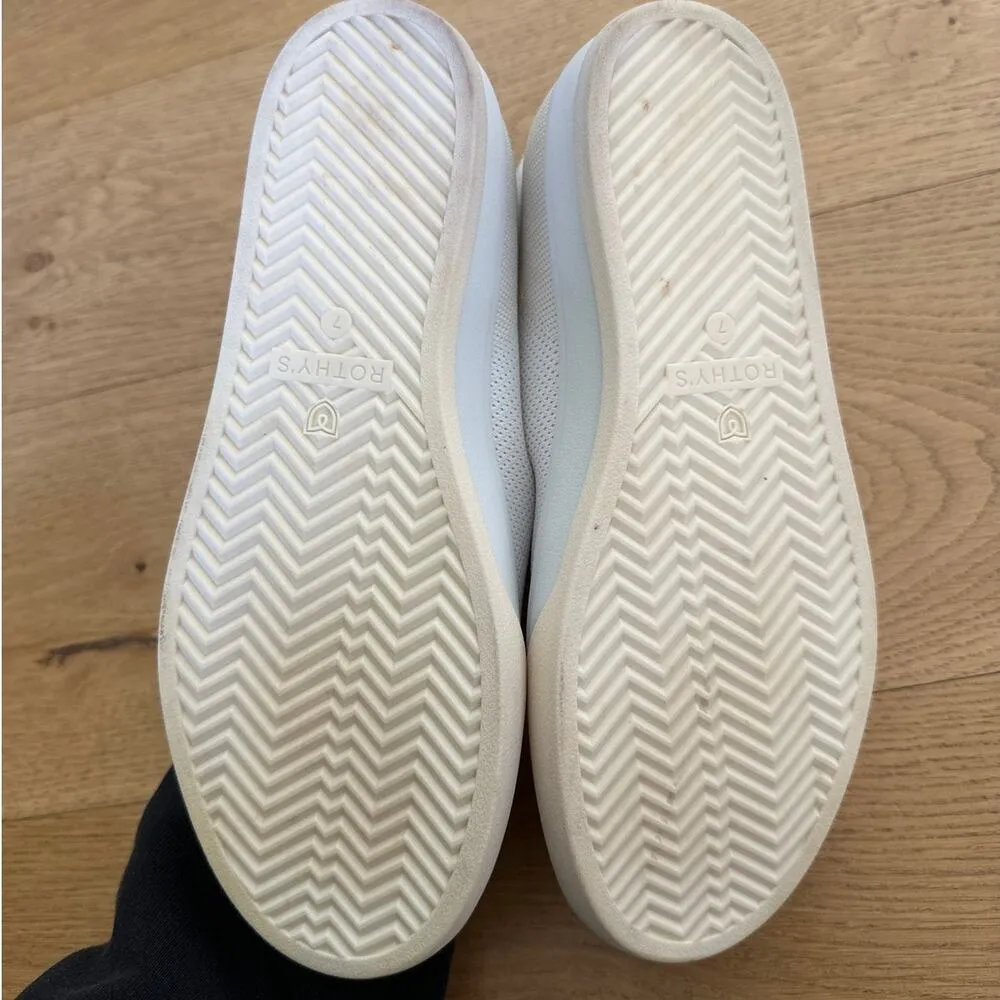 Rothy’s - The Lace Up Sneaker in White - Image 5