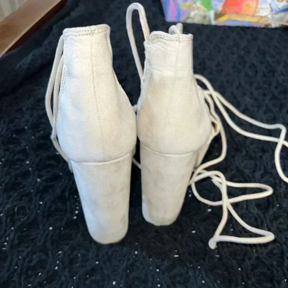 Wild Diva Suede Platform Heels - Image 4