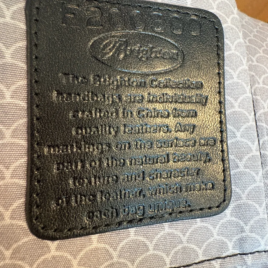 Brighton black leather shoulder / crossbody purse. Just GORGEOUS!! - Image 13