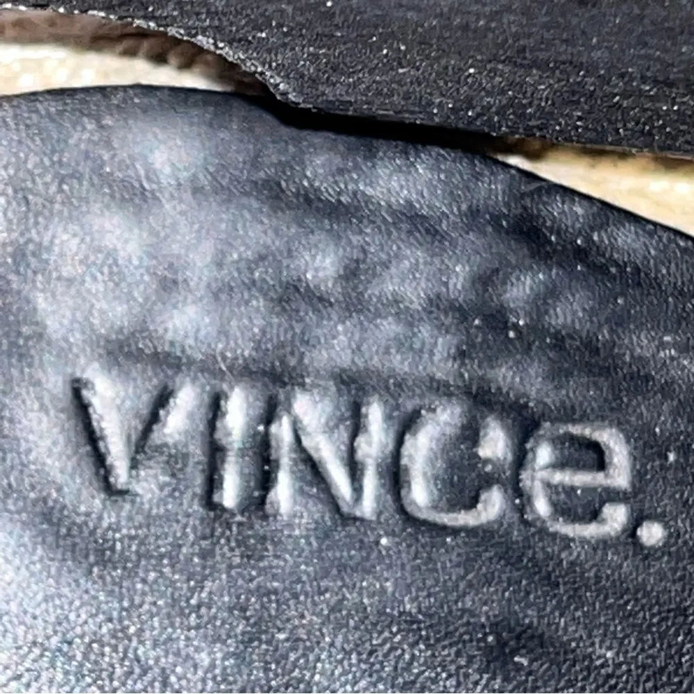 Vince Sophie Black Leather Wedge Espadrille Sandals - Image 7