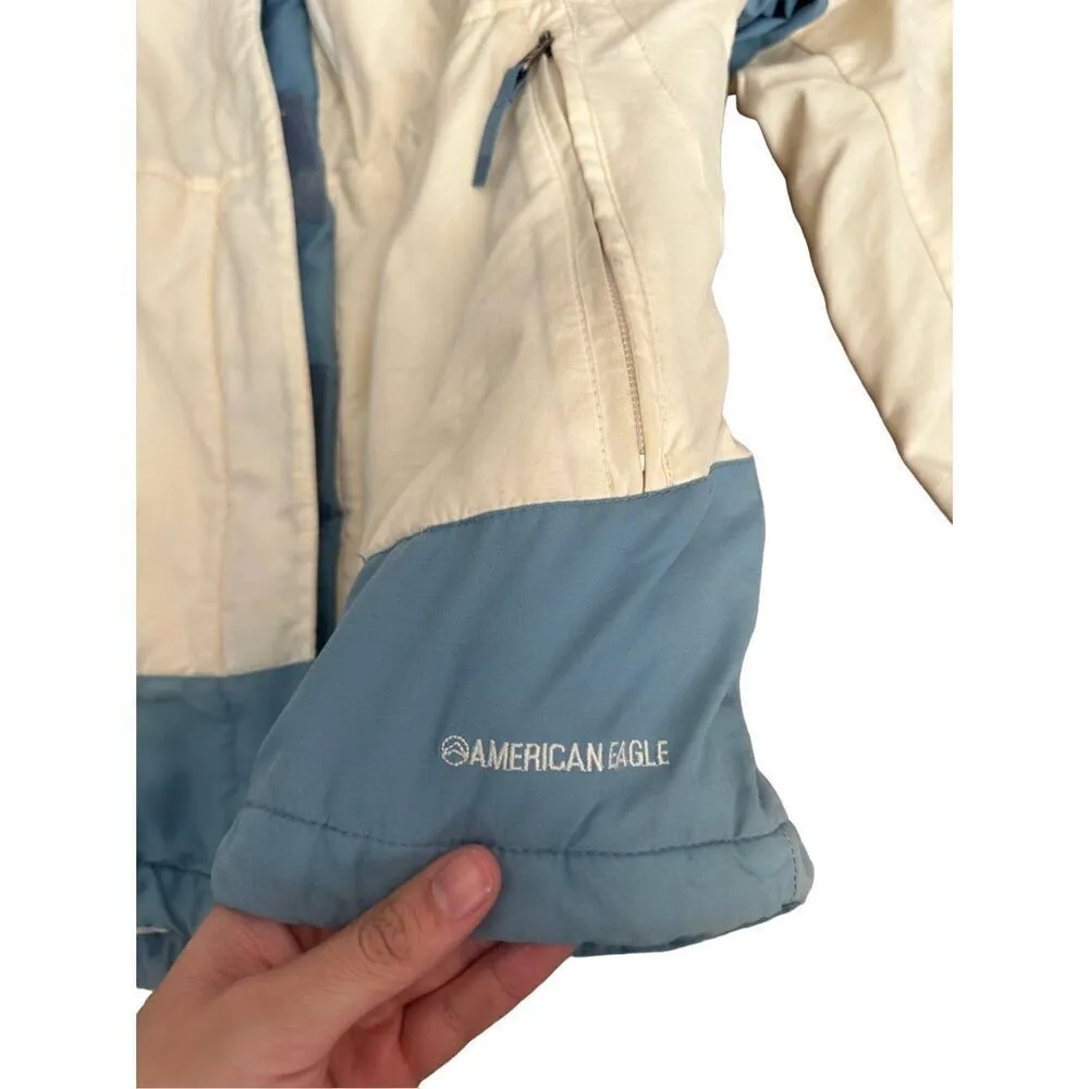 vintage y2k american eagle puffer winter snow ski jacket women’s size medium - Image 15
