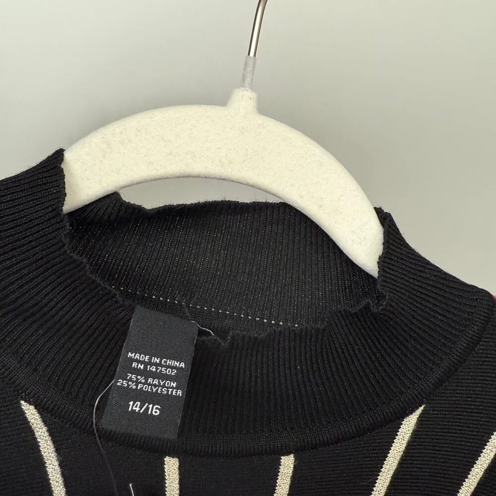 14/16 Ashley Stewart Sweater Dress NWT - Image 3