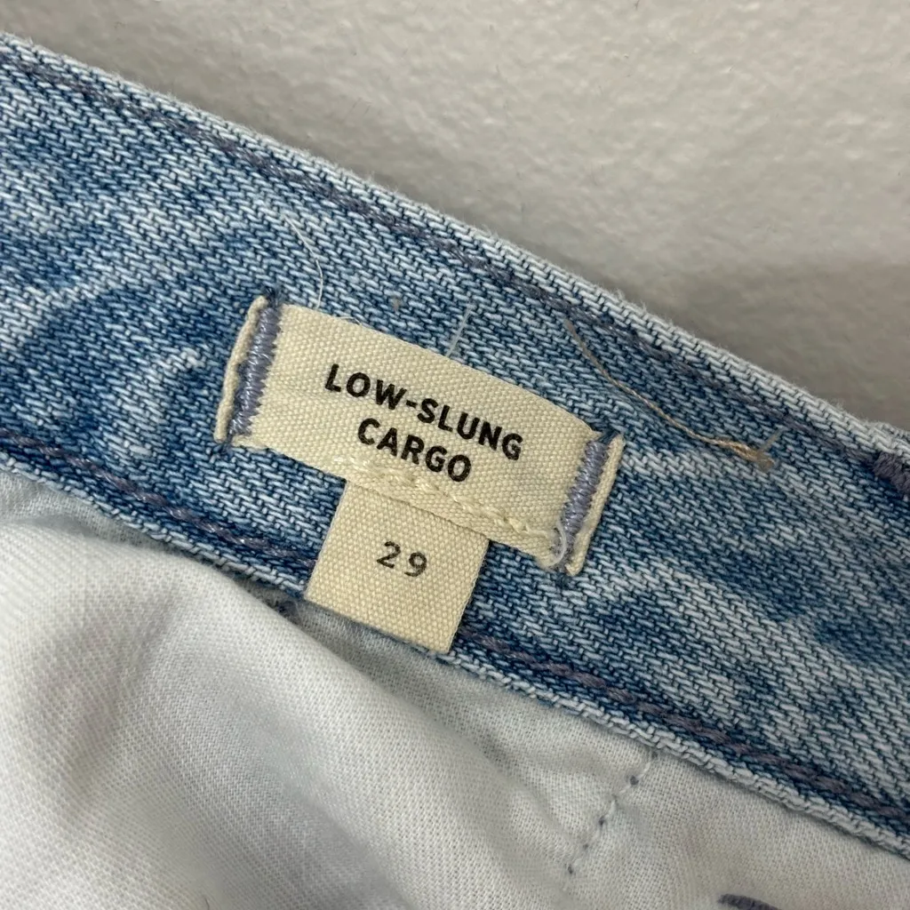 Madewell Low-Slung Straight Cargo Jeans in Coleman Wash - Size 29 - Image 6