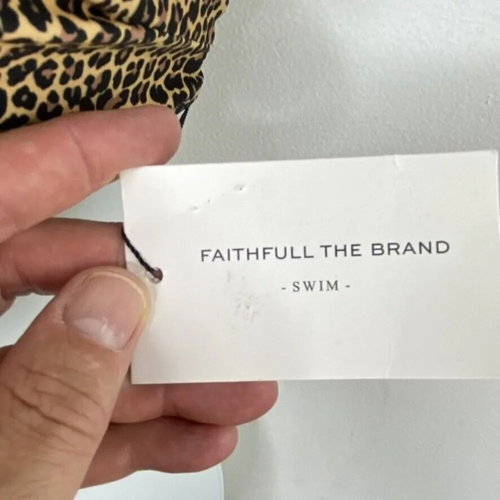 Faithfull the Brand Women's Mian Printed Bikini Swim Top Size US4/AU8 - Image 3