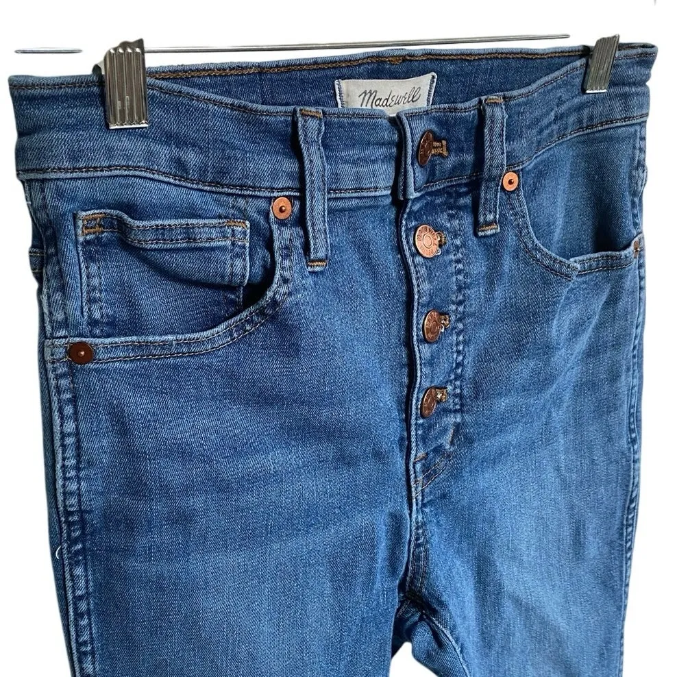 Madewell Petite 10" High-Rise Skinny Crop Jeans| Button-Front‎ TENCEL™ Denim 27P - Image 11