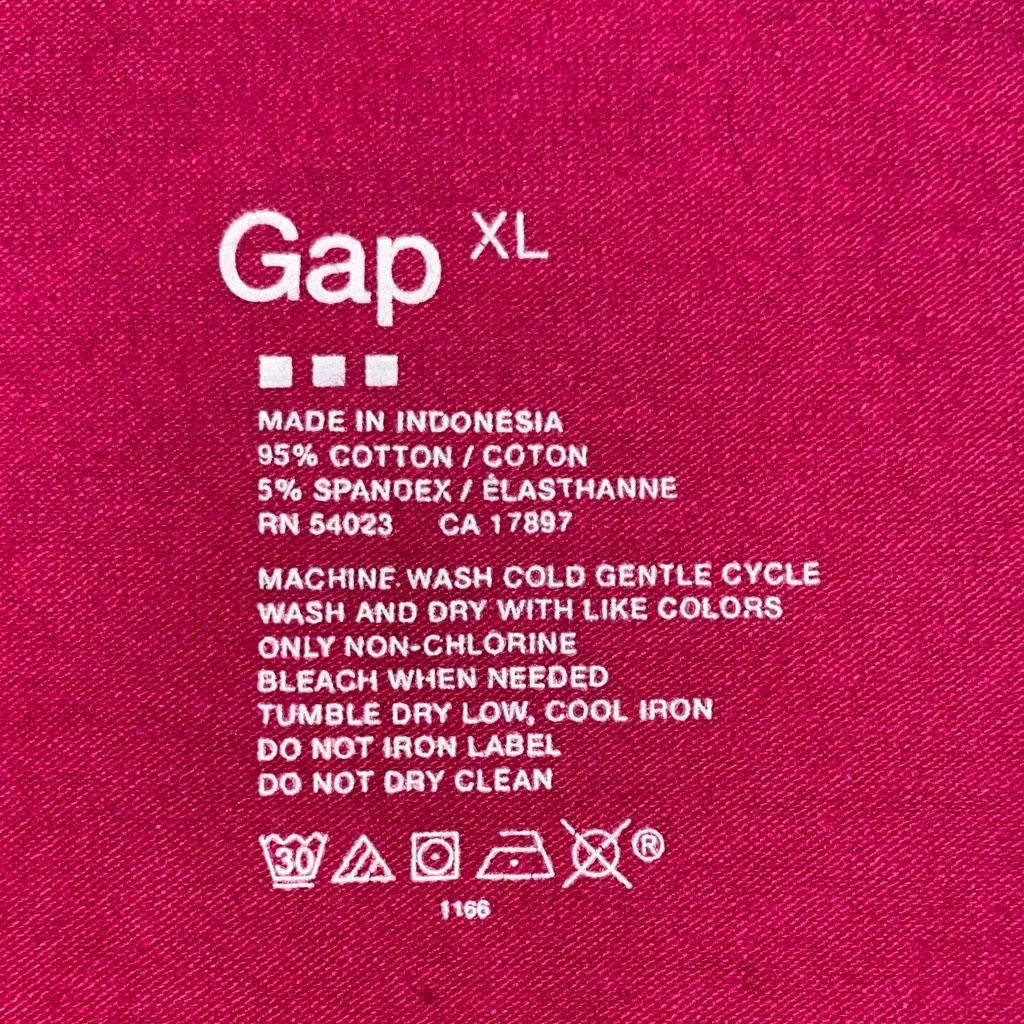 GAP scoop neck short sleeve fuchsia pink stretchy comfy soft top NEW size XL - Image 5