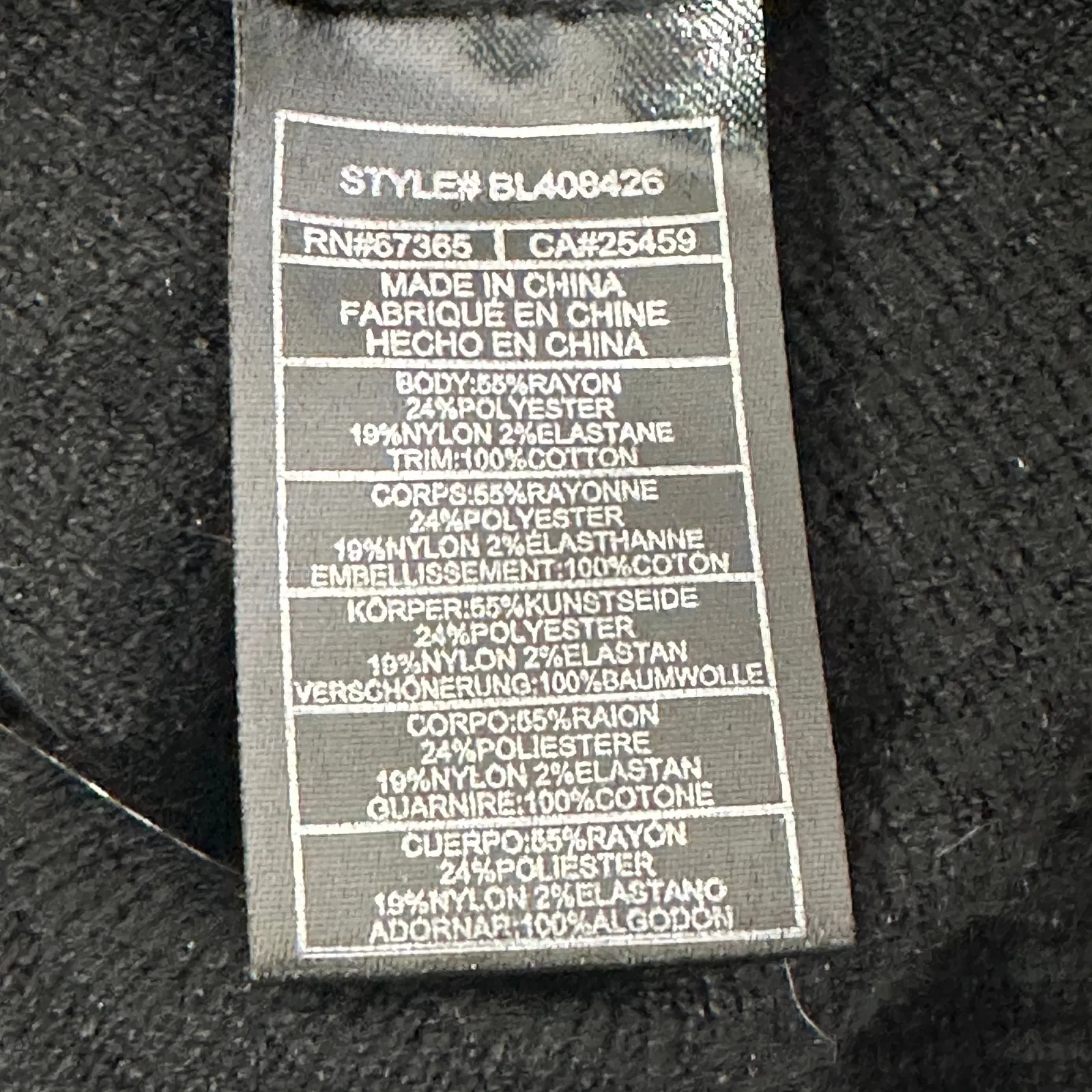 BB Dakota Mini Sweater Dress Womens XS Black Ribbed Long Sleeve Minimalist Goth - Image 7