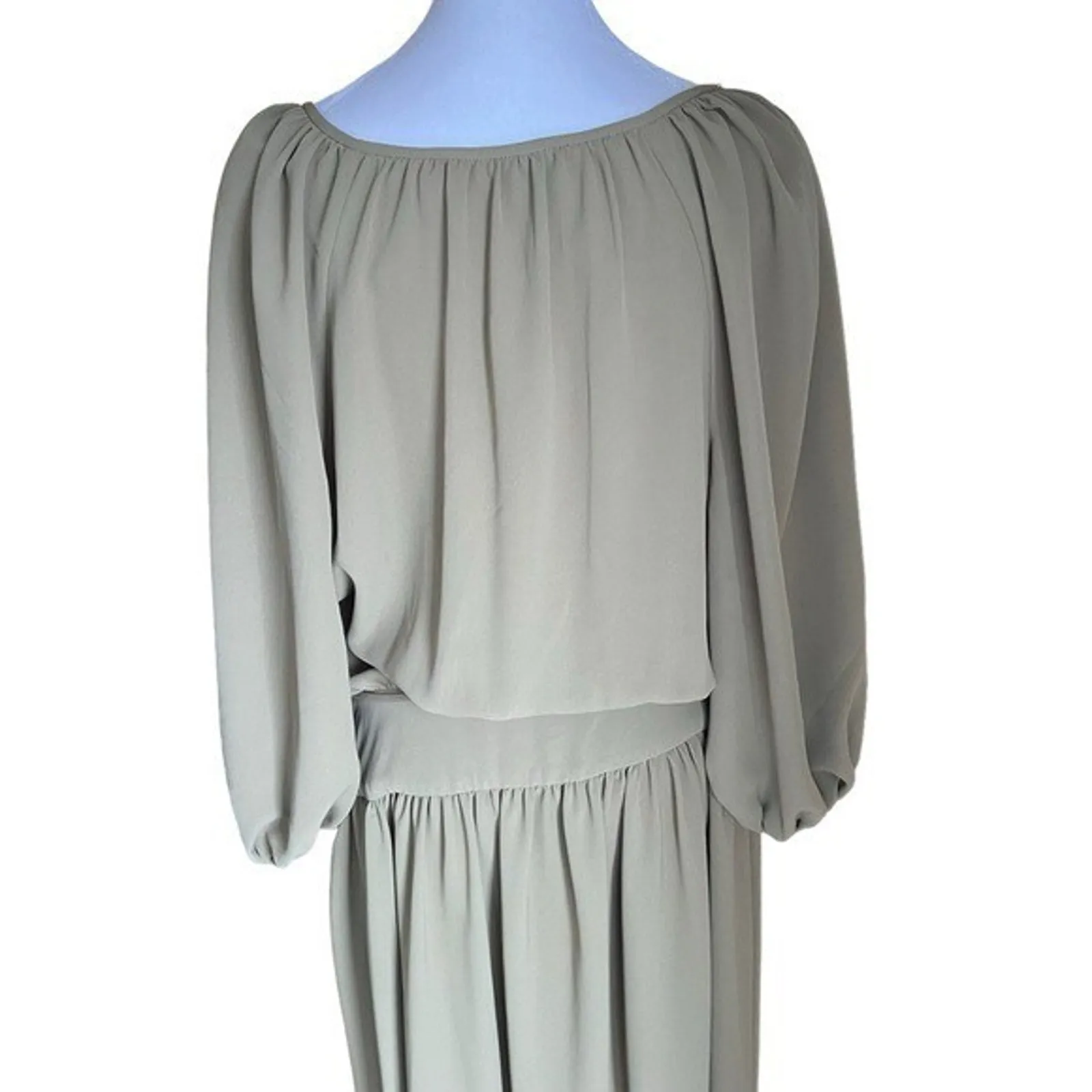 Zimmermann - Boat Neck Midi Dress Khaki Dresses Sz 2 (US 8) - Image 6