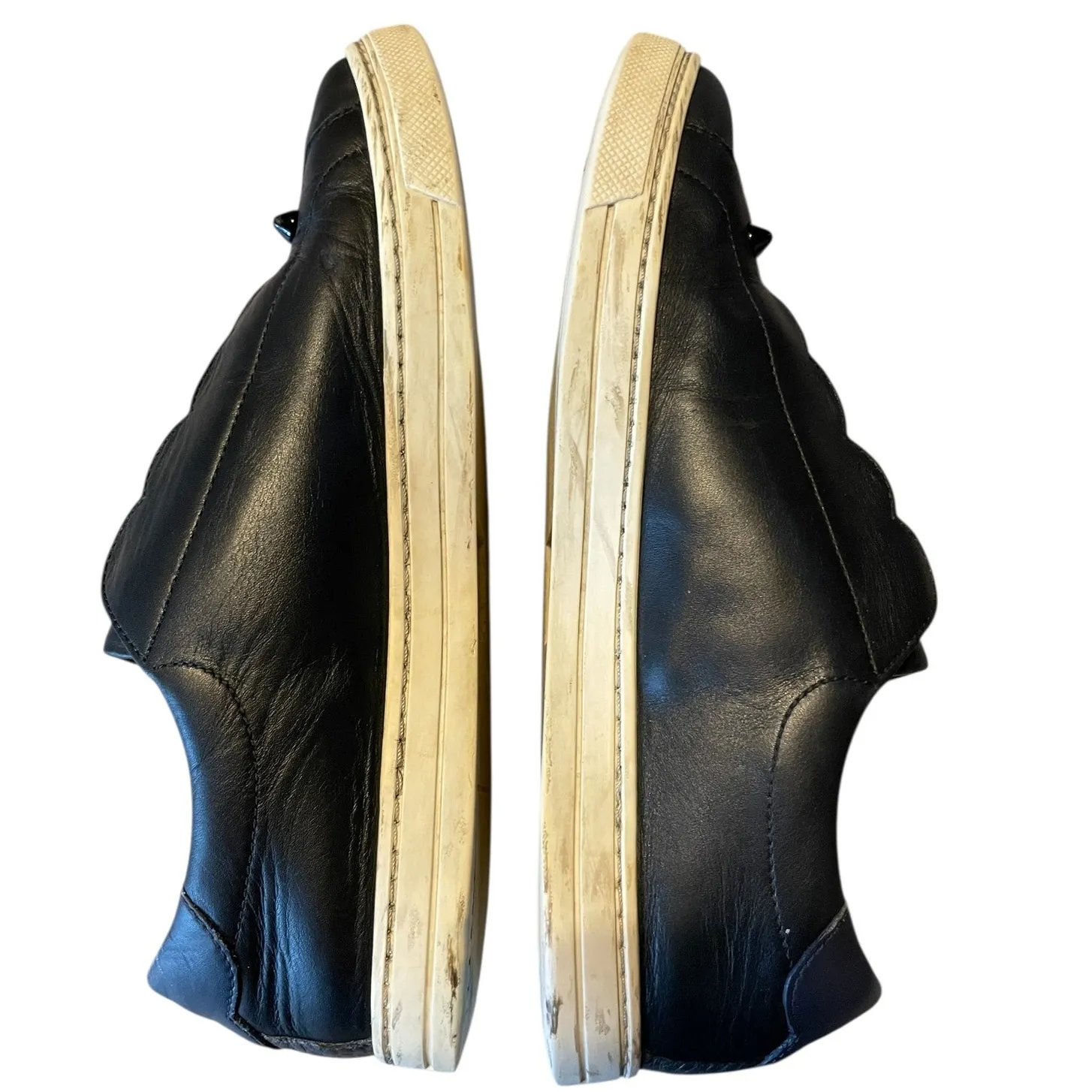 Fendi Black Scalloped Trainers - Image 5