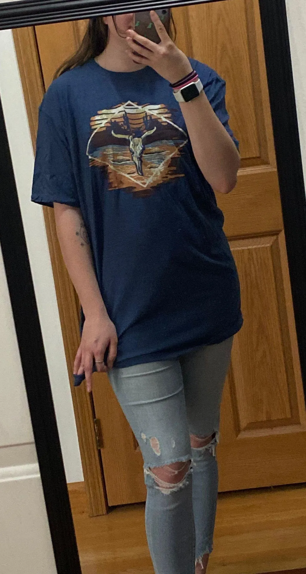 Western skull shirt Size XL - Image 4