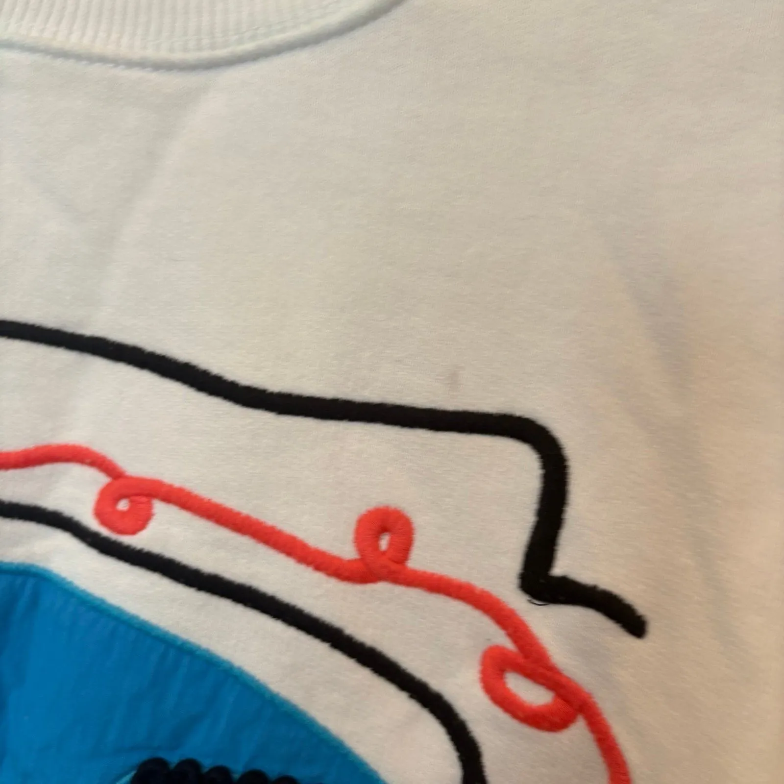 Zara‎ White Sweatshirt Size Small - Image 5