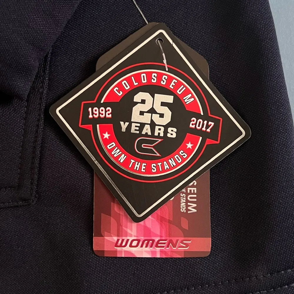 NWT Colosseum Michigan Wolverines Navy Blue Funnel Neck Pullover Sweatshirt - Image 4