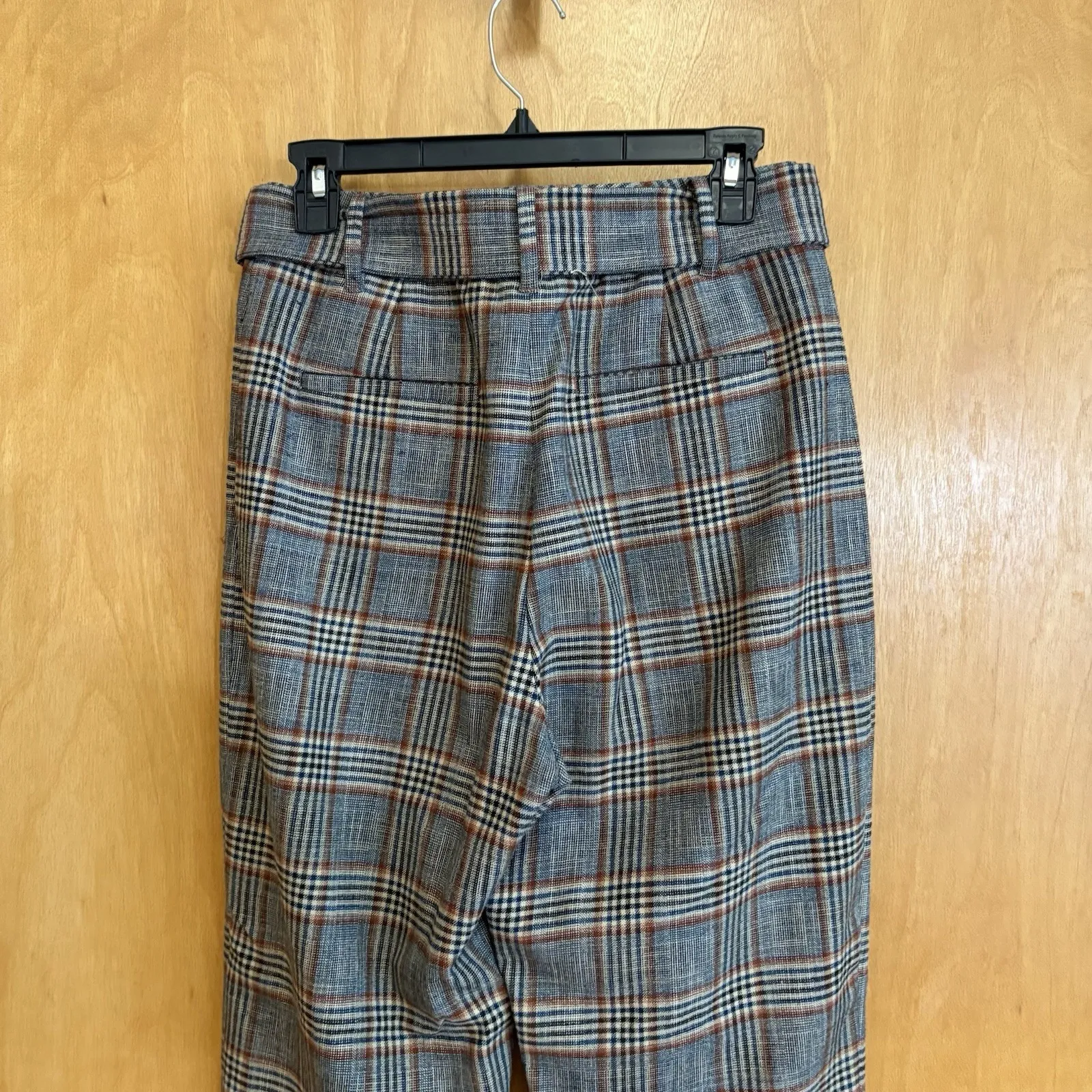 Aritzia Pants 6 Womens Wilfred Tie Front‎ Plaid Twill Straight Leg Trouser - Image 5