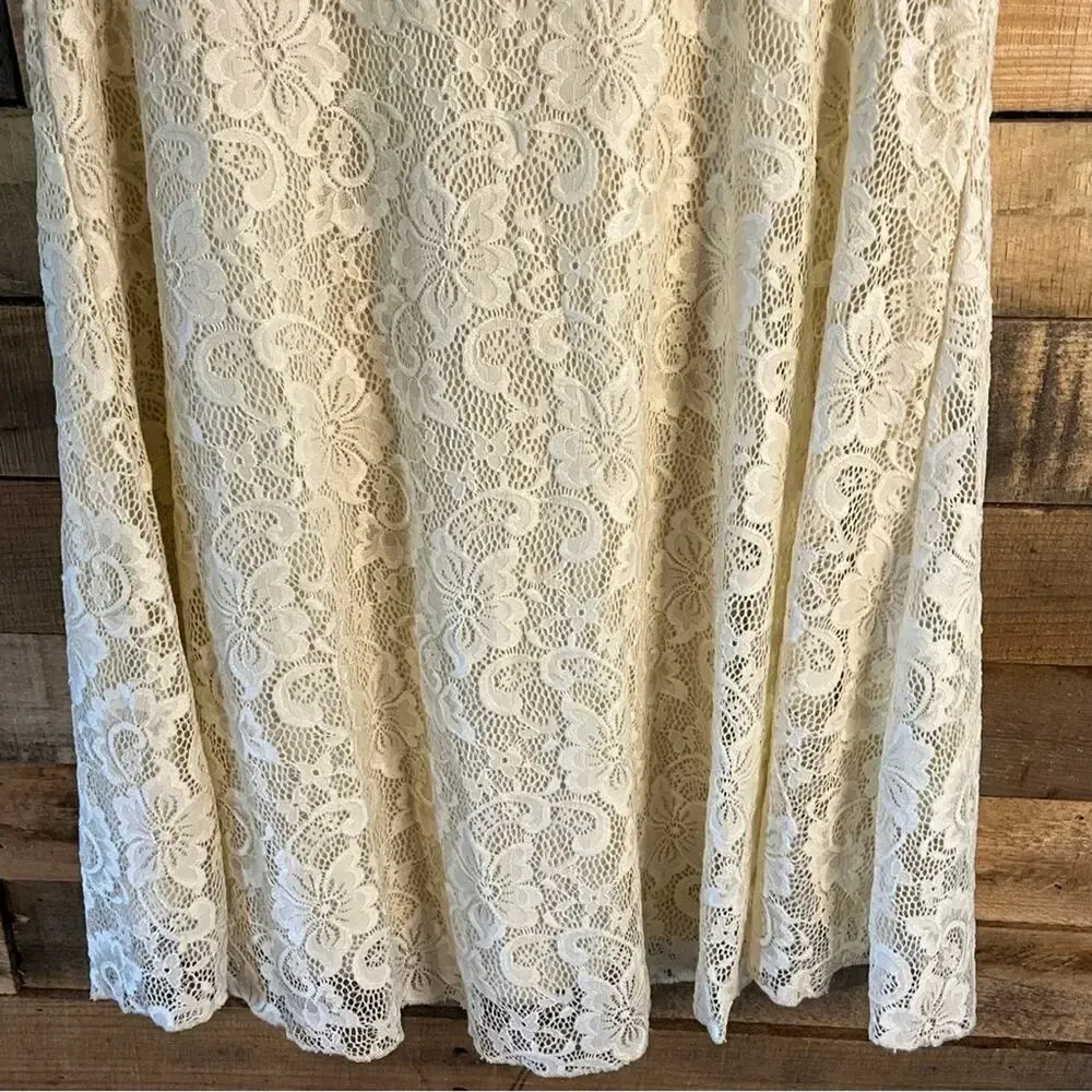 Umgee Ivory Lace Dress Size‎ Small - Image 5