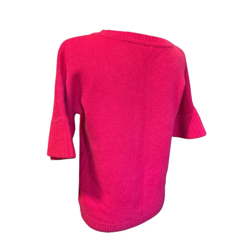 Talbots Pure Cashmere Short Sleeve Sweater LG Cozycore‎ Soft Elle Woods Capsule - Image 3