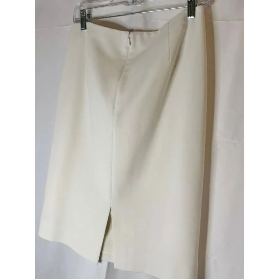 Diane Von Furstenberg DVF Shilah Skirt in Powder (Ivory White) sz. 10 - Image 2