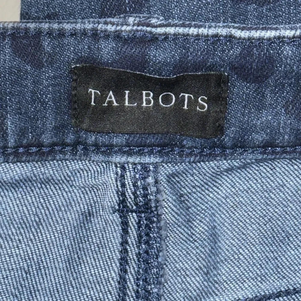 TALBOTS Ankle Jeans Blue Leopard Print Mid Rise Stretch Denim Women's 2 - Image 10