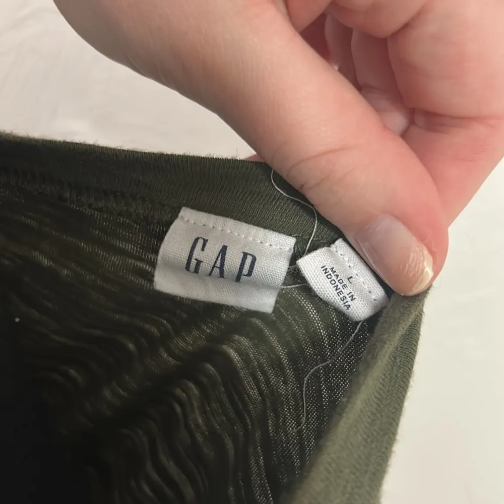 GAP Green Butterly Ruffle Short Sleeve T-Shirt - Image 2