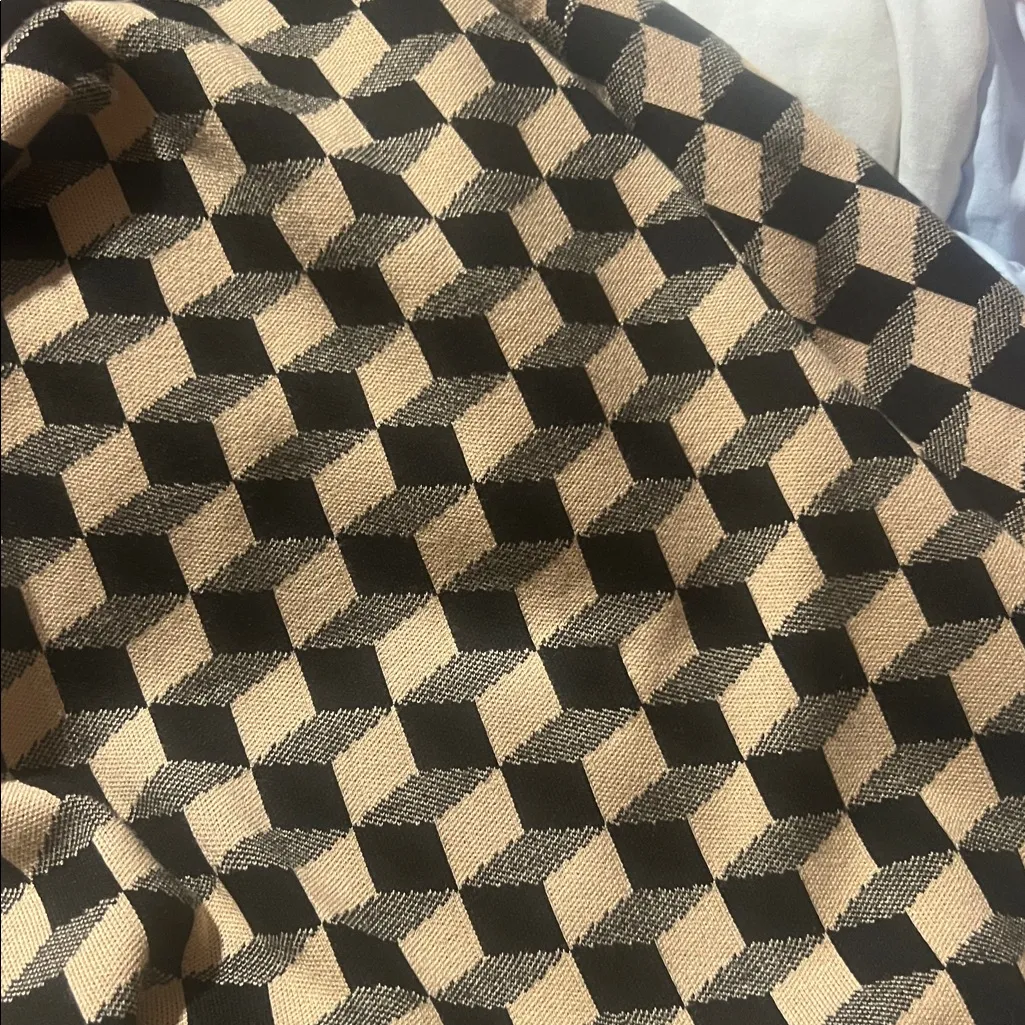 Tuckernuck Onyx and Camel Knit Geo Clayton Polo in Black Camel Geo XL/Xxl - Image 5