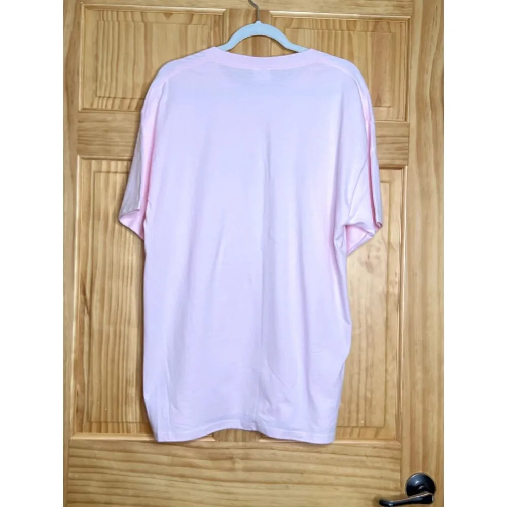 Sonoma womens size L T-shirt pink America flip-flops July 4th summer cotton - Image 2