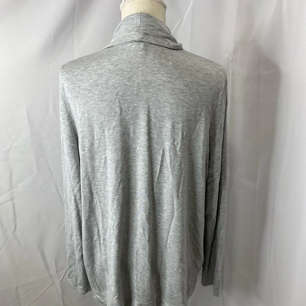 Eddie Bauer Gray athletic pull over, cowl neck, pockets large - Image 11