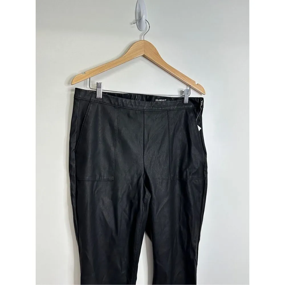 Blanknyc Womens Pants The‎ Bond Carbon Vegan Leather Legging Size 32 NWT Black - Image 4