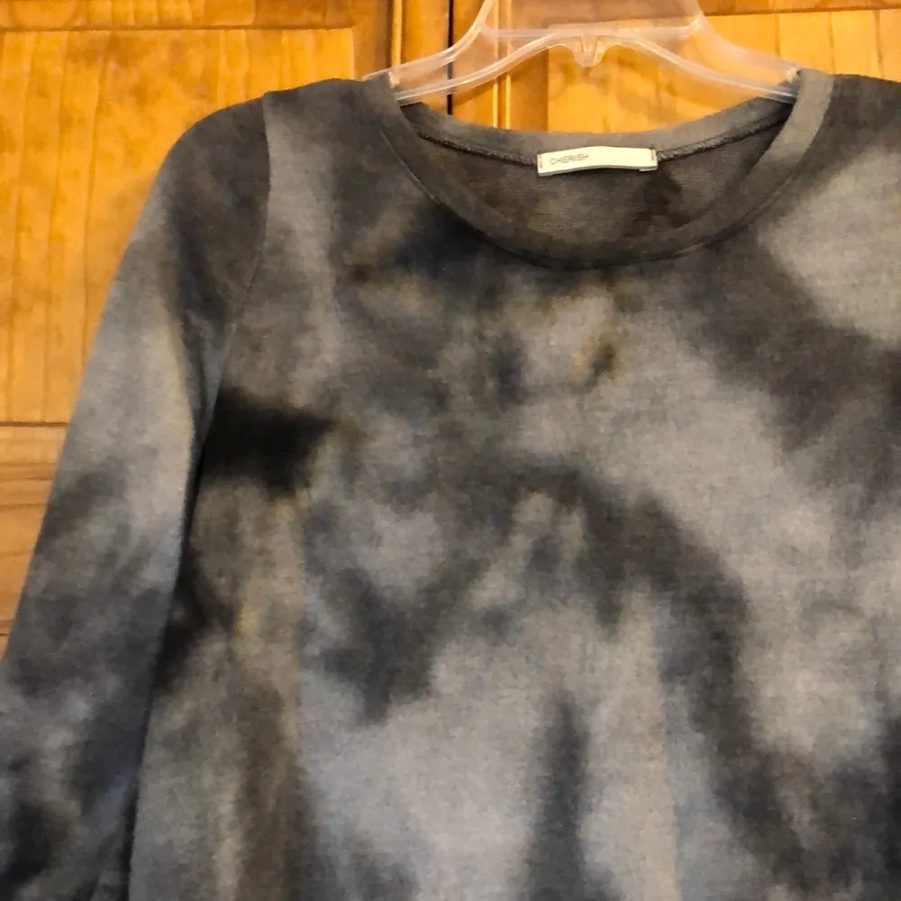 Francesca’s Grey Tie Dye Sweater Dress Small - Image 2