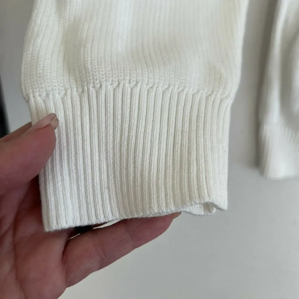 INC TIE Dye Pullover Sweater XLARGE aqua blue white Long Sleeve Crew Neck Size 1X - Image 4