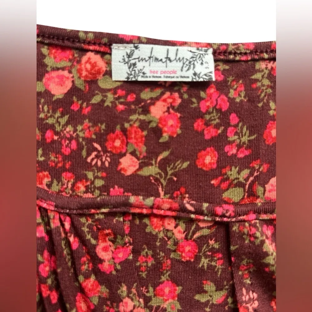 NEW Free People Intimately Kaya Keyhole Floral Printed Bodysuit Small - Image 8