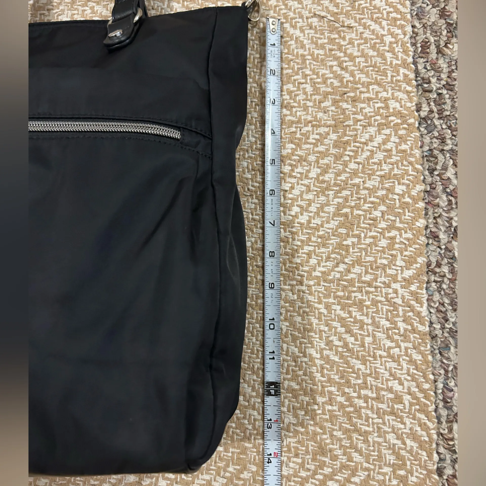 Madden Girl Black Convertible Nylon Tote - Image 8