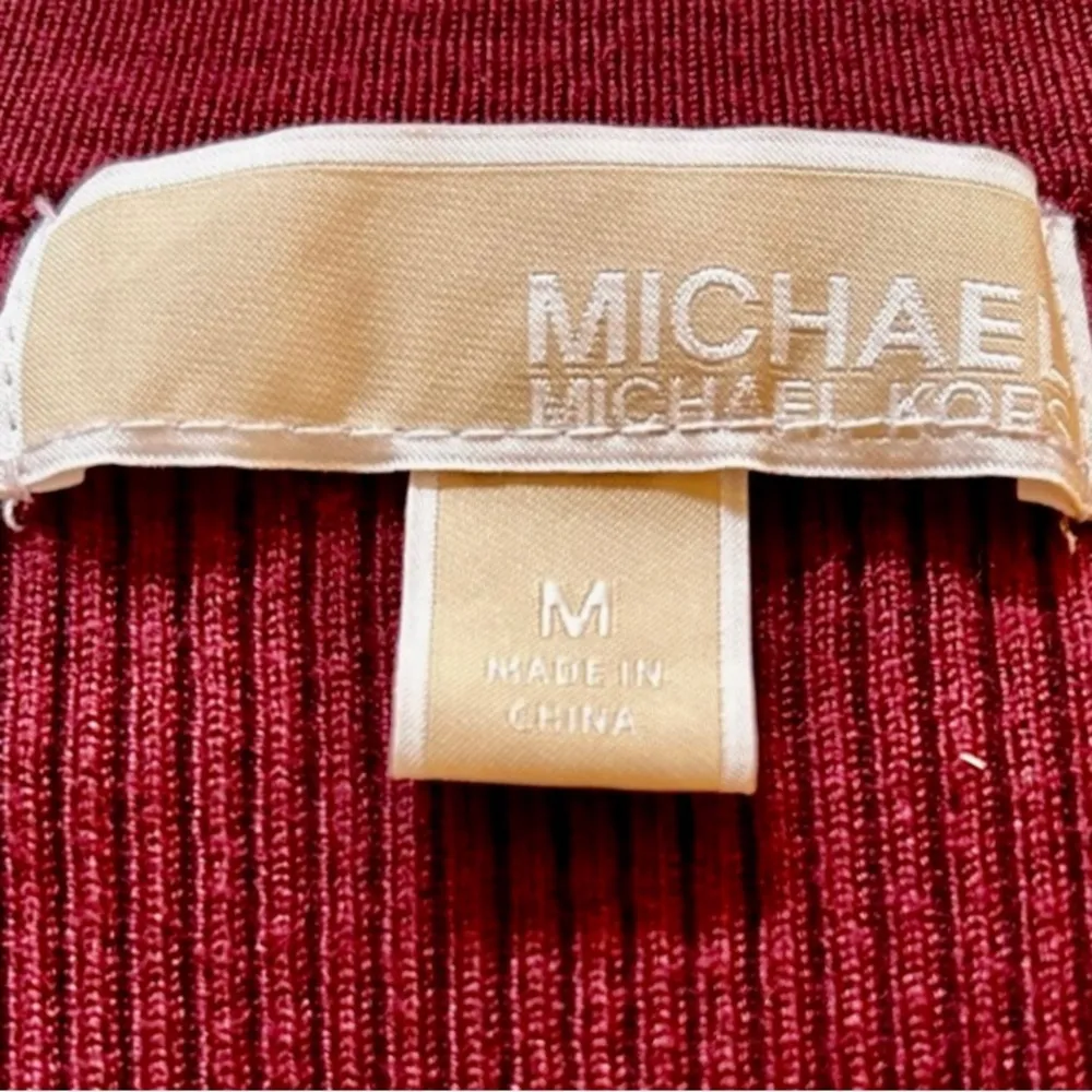 MICHAEL KORS Lace Front  Pull Over with Gold Tone Grommets NWOT Size M - Image 7