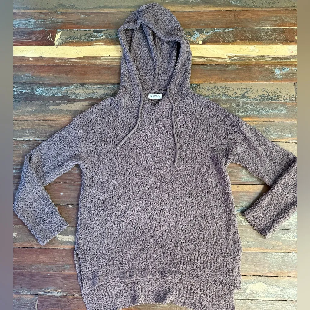 Listicle Cozy Brown Oversized Hooded Sweater ~ Size Medium 💚🍄 - Image 5