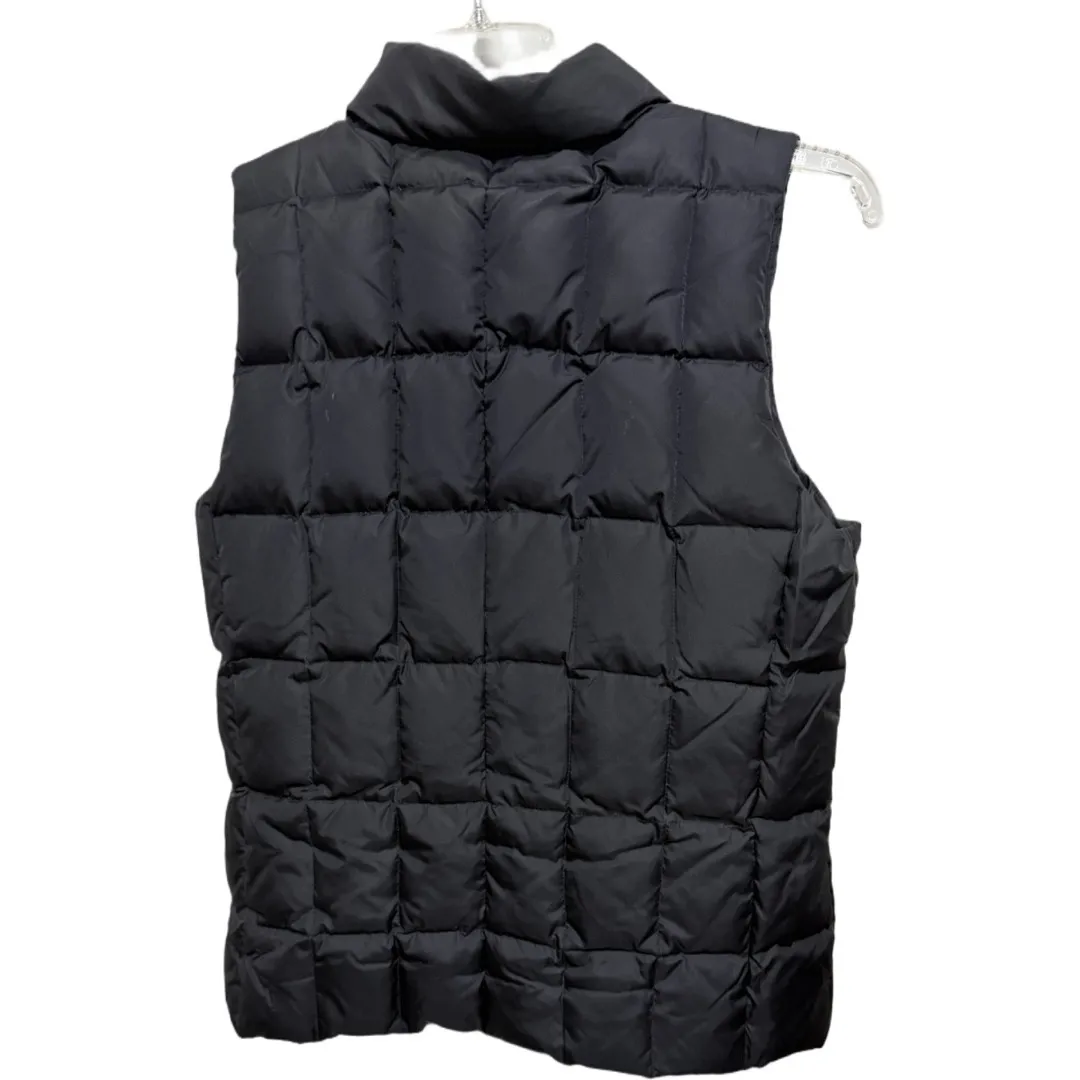 Gap Black Women Insulted Puffer Vest Size Medium Square Stitch Equestrian Winter - Image 4