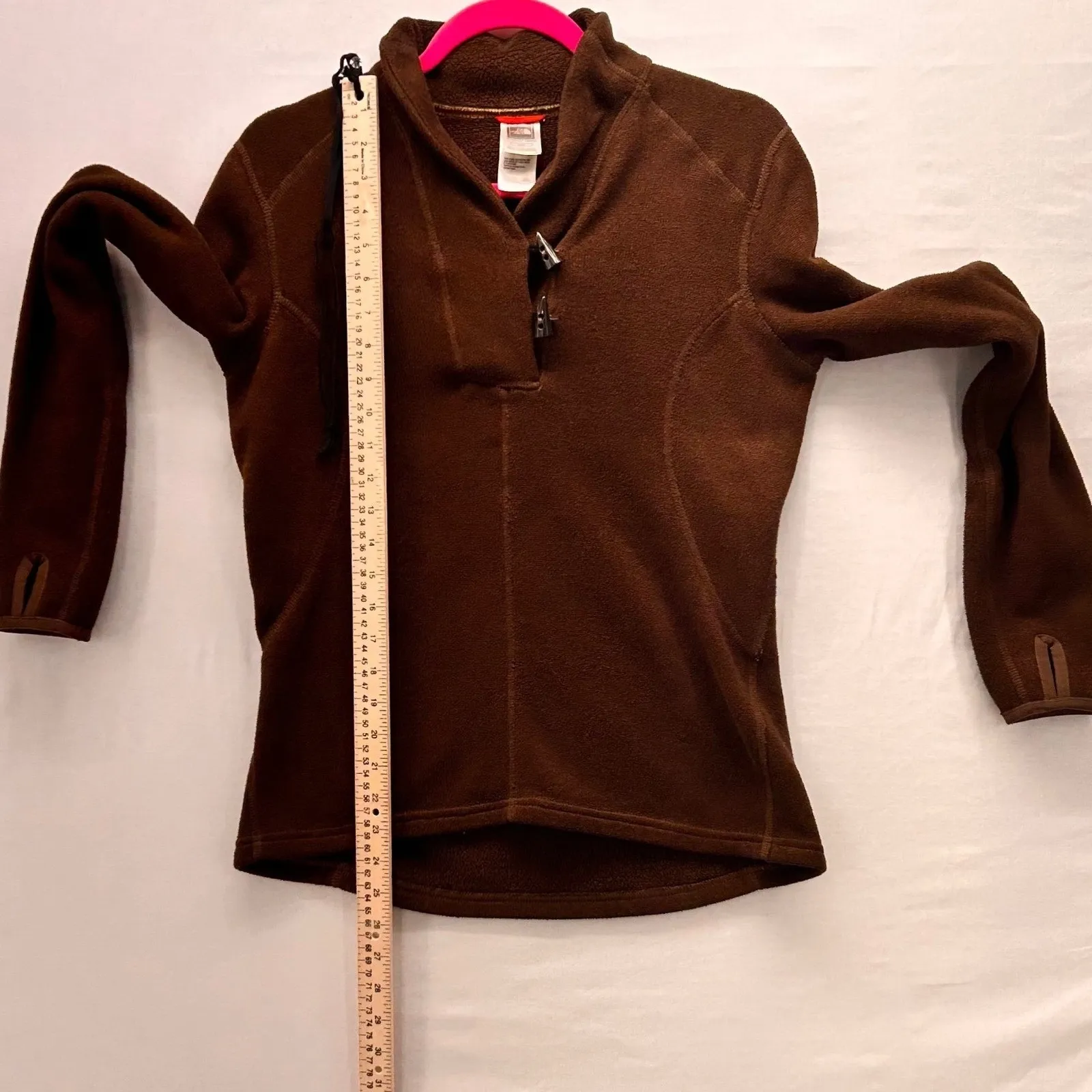 The North Face Fleece Pullover Sweater Brown Medium - Image 11