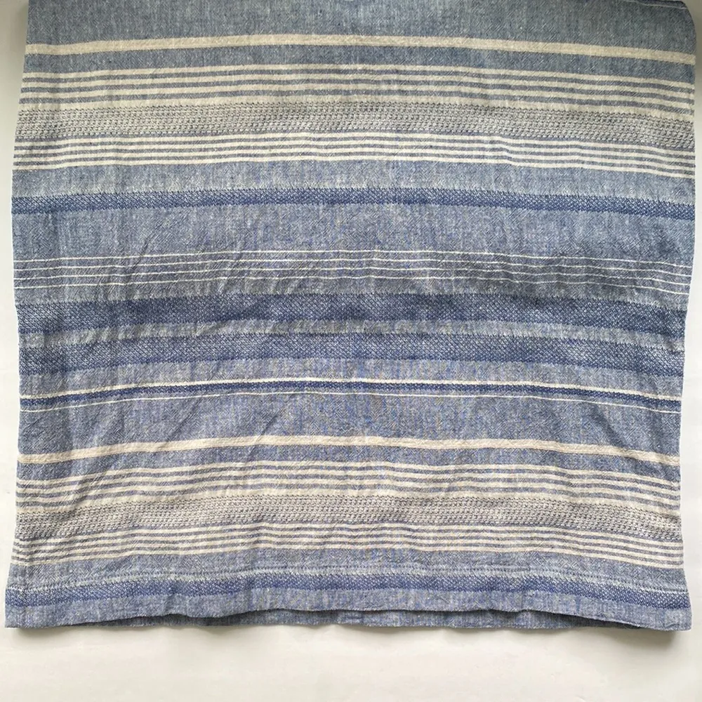 Artisan NY blue striped linen blend dress, size 2 - Image 3