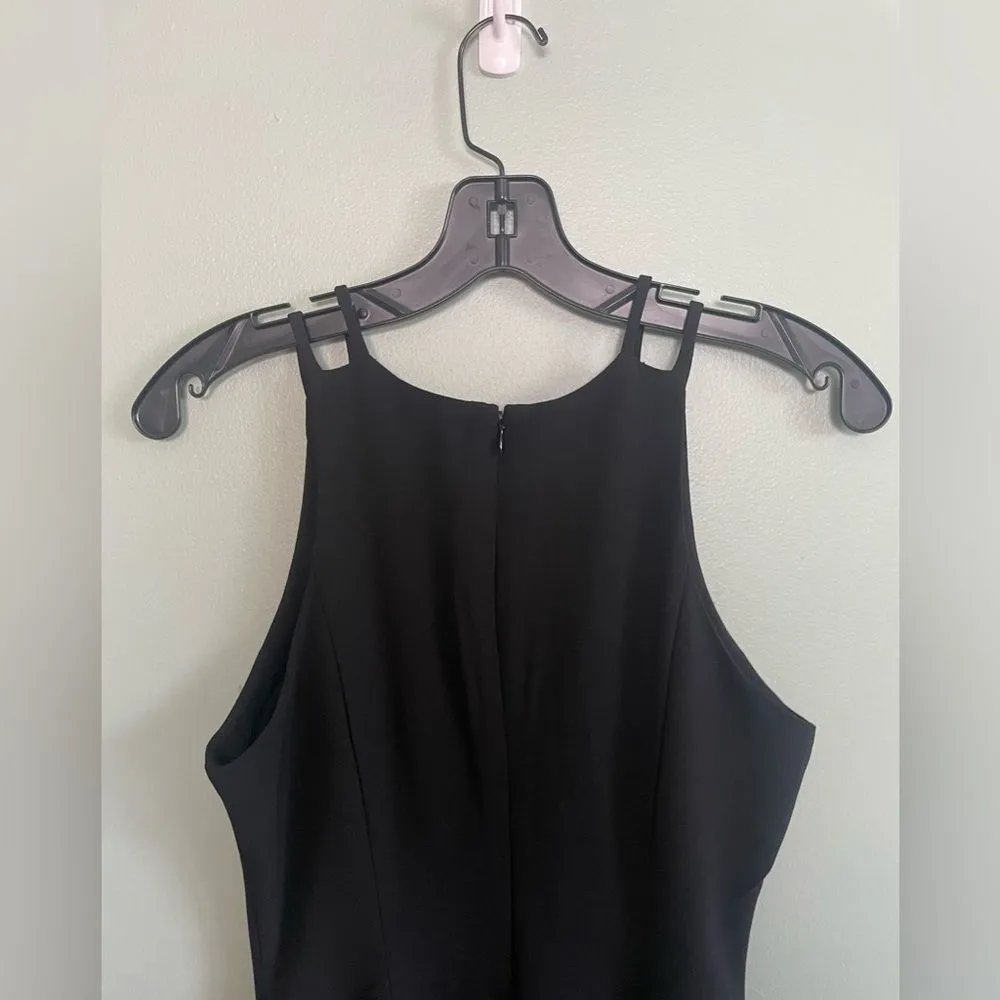 BB Dakota Black Strappy Keyhole MIDI Bodycon Dress SZ 0 - Image 6