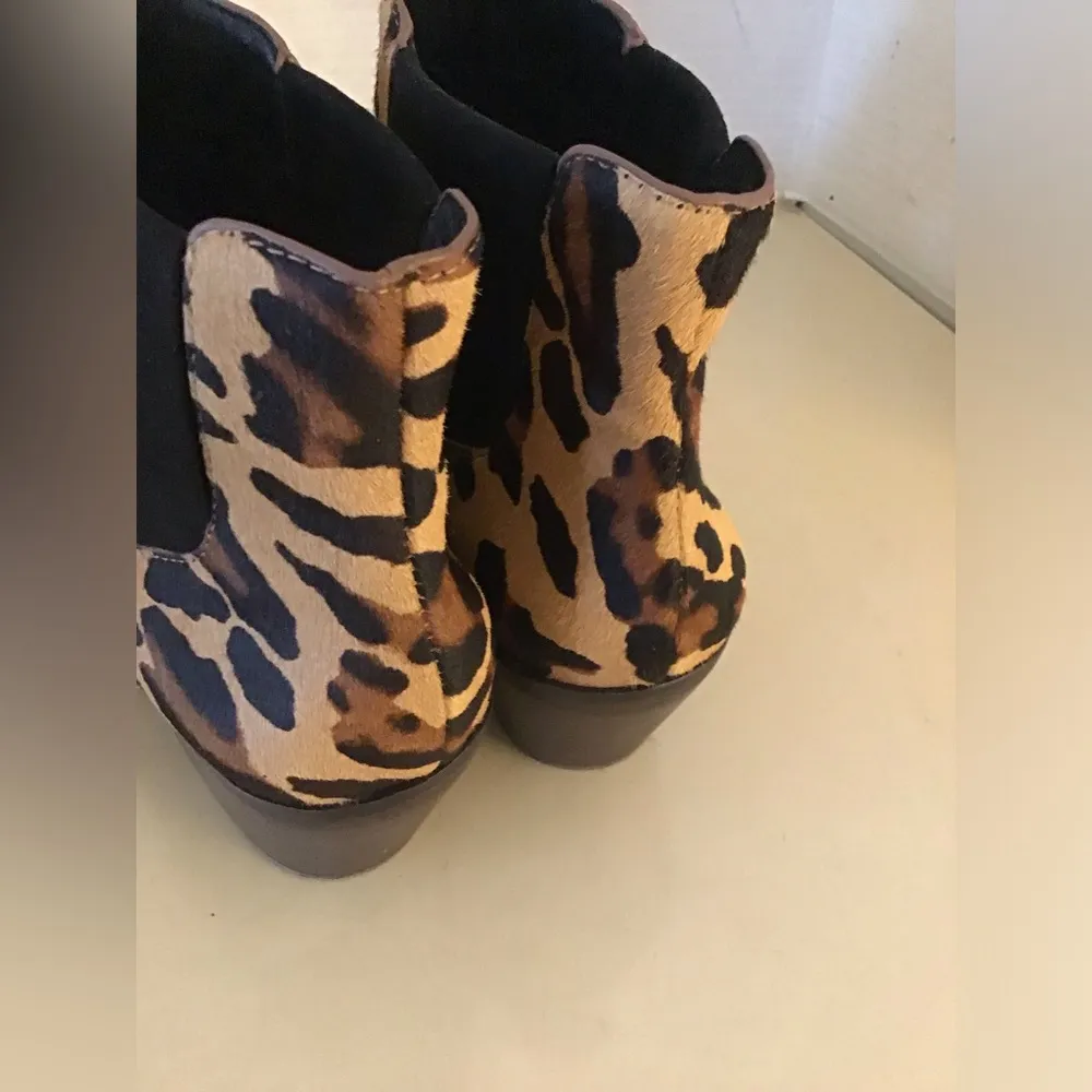Sole Society women leopard print Chelsea heel boots US 8 - Image 10