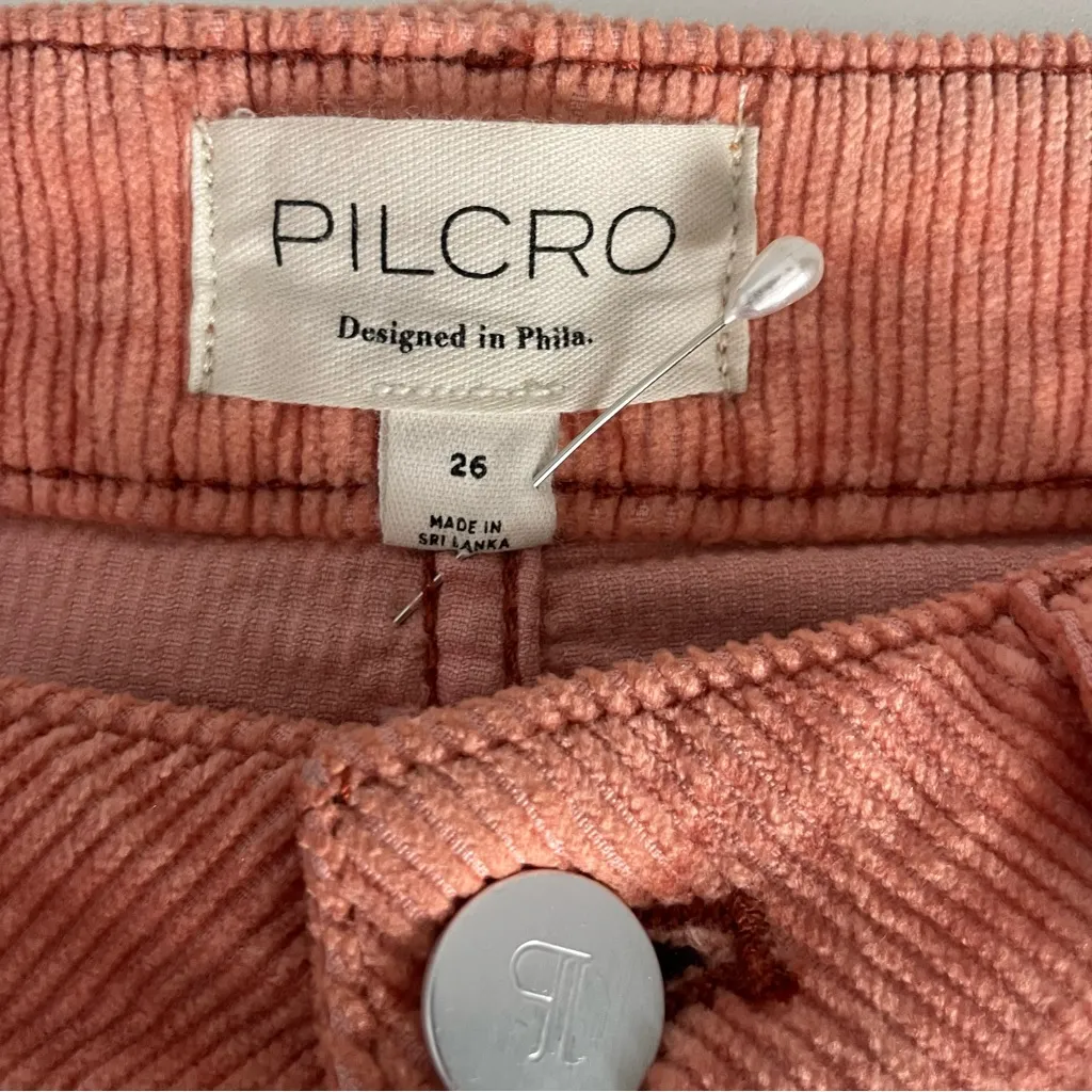 Anthropologie Pilcro The Kenna Heritage Mid-Rise Barrel Jeans corduroy material - Image 6