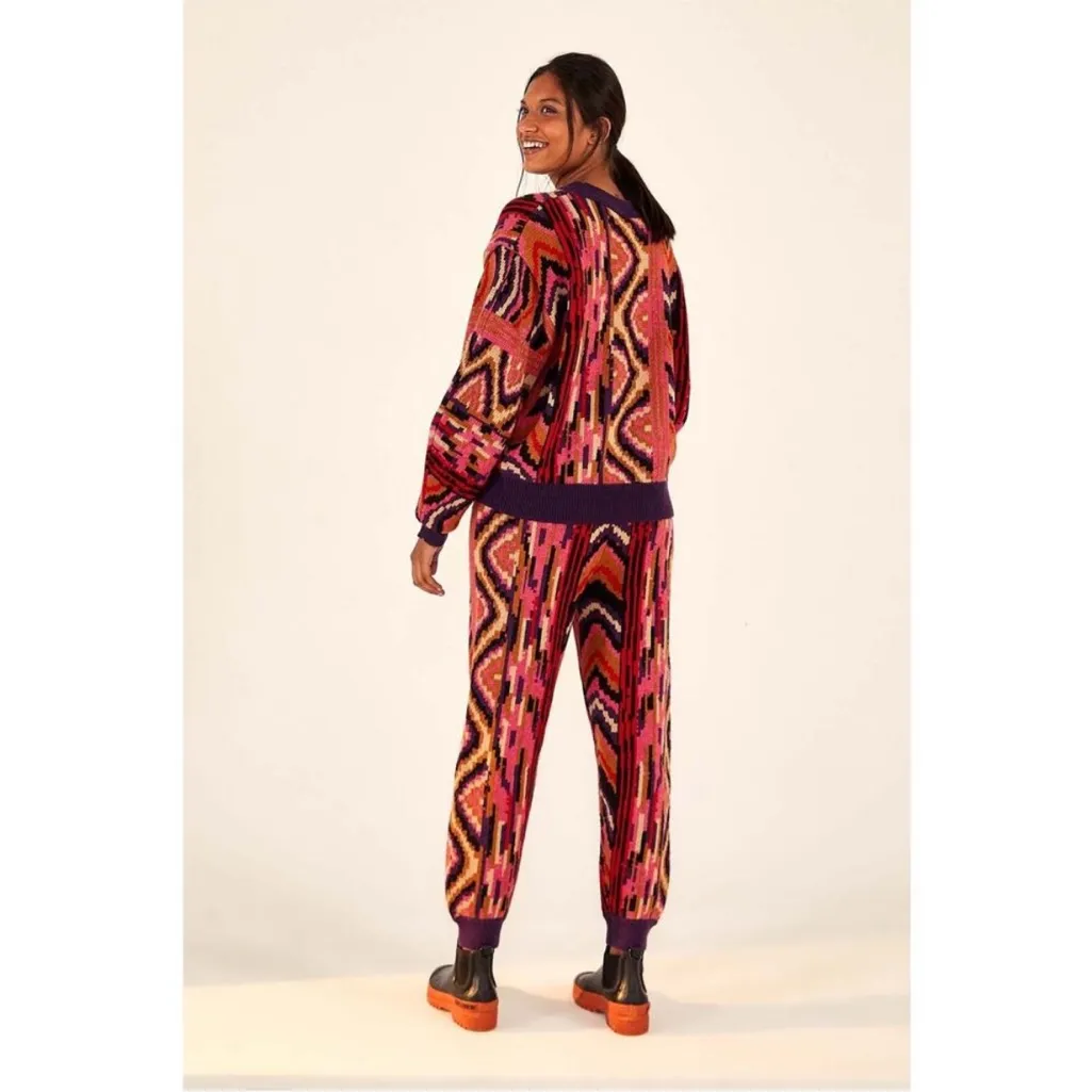 NWOT FARM Rio Striped Colorful Patchwork Sweater Size Small - Image 7