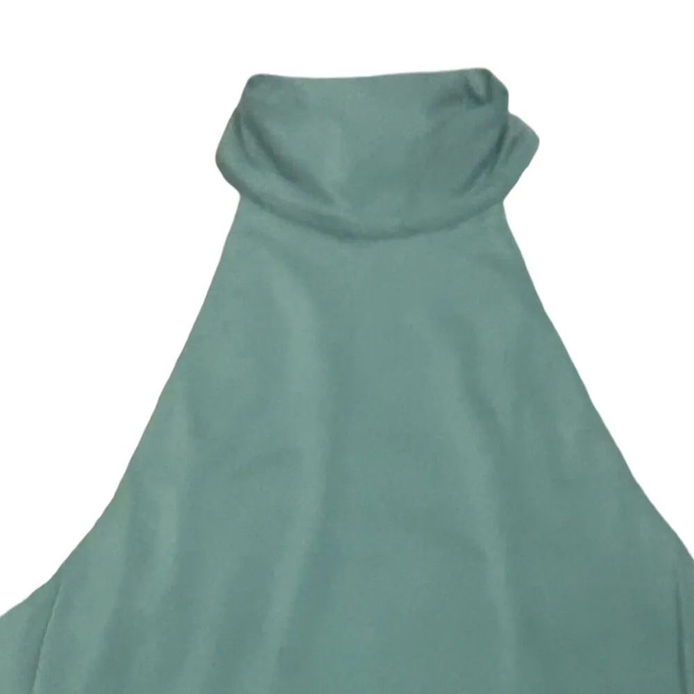 Lululemon Wundermost Ultra-Soft Nulu Mockneck Sleeveless Bodysuit Size S Green - Image 2