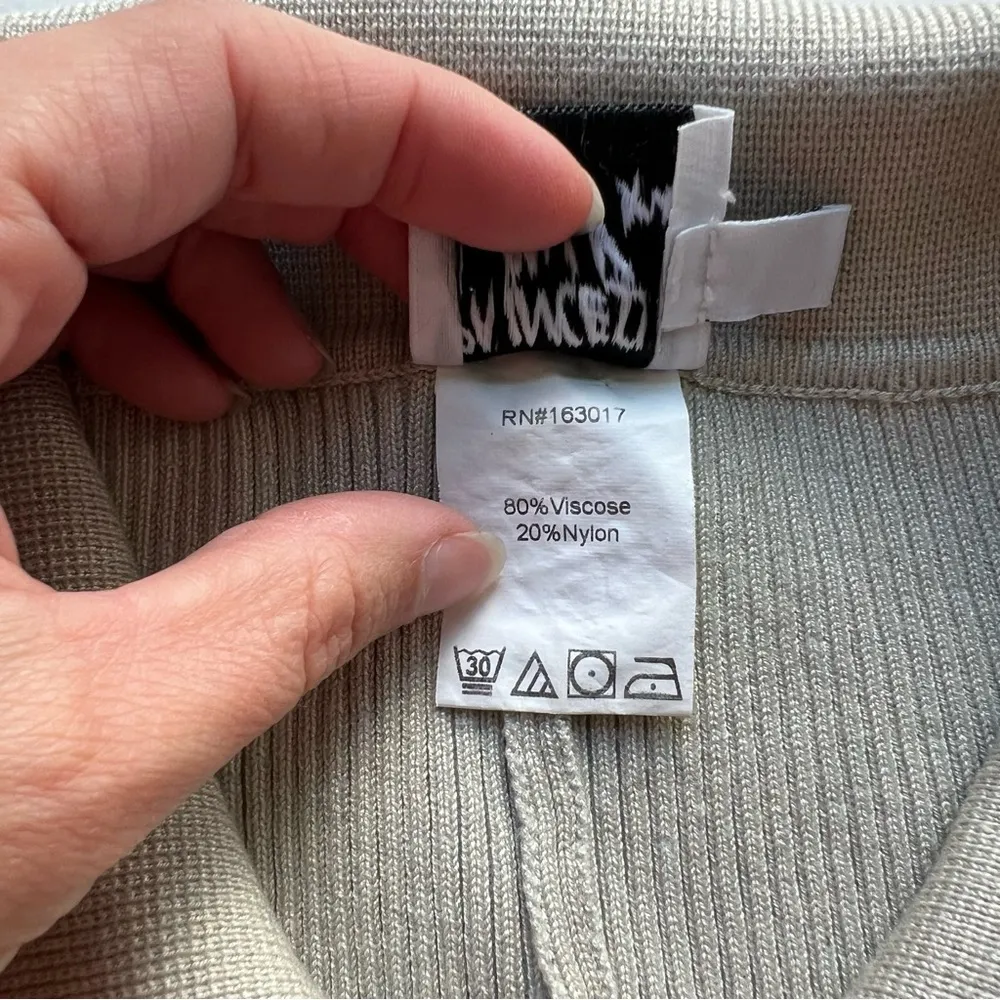 Princess Polly Jenna Romper long sleeve ribbed sage size XS/S balloon sleeve - Image 12